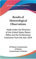 Results of Meteorological Observations