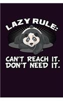 Lazy Rule Can'T Reach It Don'T Need It