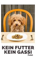 Kein Futter Kein Gassi Pudel: 120 Seiten liniert in ca. A5 Softcover - Perfekt als Notizbuch für alle Jagdhunde, Hundeliebhaber für das Hundetraining