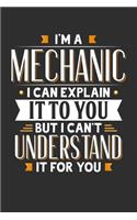 I'm A Mechanic I can explain it to you but I can't understand it for you