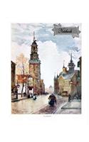 Notebook: Beautiful London Art Cover, 8 x 10, 130 Pages Lined Paper For Writing Notebook, Perfect for Journaling, Note Taking or Diary