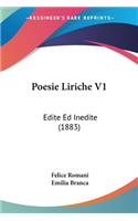 Poesie Liriche V1: Edite Ed Inedite (1883)(English)
