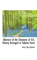 Abstract of the Elements of U.S. History Arranged in Tabular Form