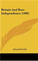 Britain and Boer Independence (1900)