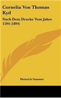 Cornelia Von Thomas Kyd