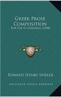 Greek Prose Composition