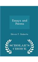 Essays and Poems - Scholar's Choice Edition: (English)