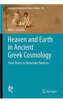 Heaven and Earth in Ancient Greek Cosmology