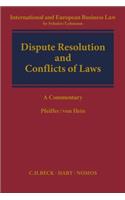 Dispute Resolution and Conflict of Laws