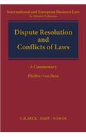 Dispute Resolution and Conflict of Laws