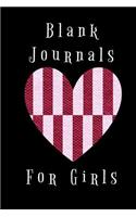 Blank Journals For Girls