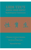 LIEH TZU'S HSING SHIH SHENG Psychotherapeutic Commentaries