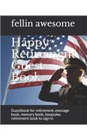 Happy Retirement Guest Book