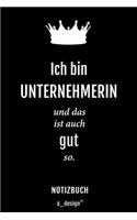 Notizbuch für Unternehmer / Unternehmerin: Originelle Geschenk-Idee [120 Seiten liniertes blanko Papier]