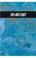 To Do List: Turquoise Marbled - Weekly Work Task Checklist - Daily Task Planner - To Do List Notebook - Agenda Notepad For Men, Women, Students & Kids