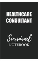 Healthcare Consultant Survival Notebook: Small Undated Weekly Planner for Work and Personal Everyday Use Habit Tracker Password Logbook Music Review Playlist Diary Journal