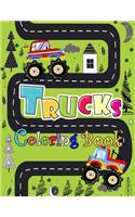 Trucks Coloring Book: A Unique Collection Of Trucks Coloring Pages, And More!