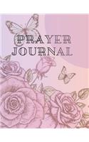 Prayer journal: Motivational Notebook, Prayer Journal, Diary (3-Month-Prayer-Journal-Flower-Page-trim-size-8.5-x-11-bleed-126-pages-cover-size-17.54-x-11.25-inch