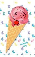 It's Raining Jelly: Ice Cream Cone Candy Journal Diary Planner for Dreams, Mood, Sketching and Writing Notes for Women, Girls and Teens