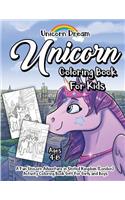 Unicorn Coloring Book for Kids Ages 4-8