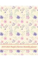 2019-2023 Purple Chevron Monthly Planner: 60 Months Pretty Simple Calendar Planner - Get Organized. Get Focused. Take Action Today and Achieve Your Goals