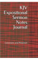 KJV Expositional Sermon Notes Journal