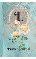 Letter L Personalized Monogram Praise and Worship Prayer Journal