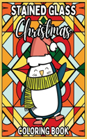 Stained Glass Christmas Coloring Book