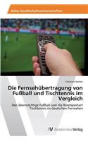 Die Fernsehübertragung von Fußball und Tischtennis im Vergleich