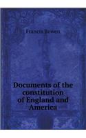 Documents of the Constitution of England and America