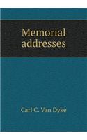 Memorial addresses: (English)