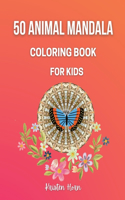 50 Animal Mandala Coloring Book For Kids