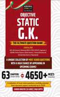 Examcart Objective Static GK Question Bank Book by Varun Awasthi Sir and Raja Gupta for SSC, Bank, Railway, Police, Defence, TET, State PCS Exams 2025 (English)