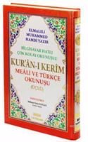 Kur'an-i Kerim Meali ve Turkce Okunusu Uclu (Rahle Boy, Kod.