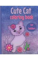Cute Cat Coloring Book for Toddlers