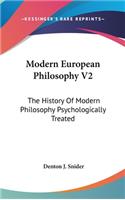 Modern European Philosophy V2