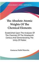 The Absolute Atomic Weights Of The Chemical Elements