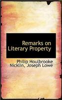 Remarks on Literary Property