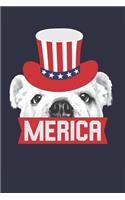 English Bulldog Notebook - Fourth Of July Gift for English Bulldog Lovers - English Bulldog Journal