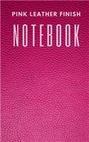 Pink Leather Finish Notebook