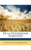 De La Psychologie D'aristote