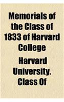 Memorials of the Class of 1833 of Harvard College