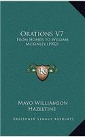 Orations V7