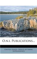 O.N.I. Publications...