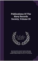 Publications of the Navy Records Society, Volume 20