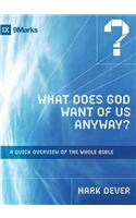 What Does God Want of Us Anyway?: A Quick Overview of the Whole Bible