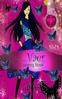 Princess Vaer Coloring Book For Teens & Girls