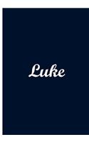 Luke - Dark Blue Personalized Notebook / Journal / Extended Lined Pages / Soft: An Ethi Pike Collectible: Custom Names