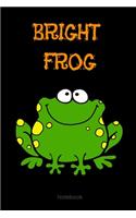 Bright Frog Composition Notebook: College Ruled Notebook - Lined Journal -School supplies Book Notes- back to school Gift Kids -