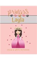 Princess Layla Draw & Write Notebook